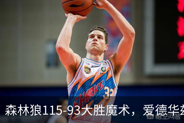 森林狼115-93大胜魔术，爱德华兹15+4+4，鲍尔12+5+5